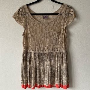 Free People Lace Top